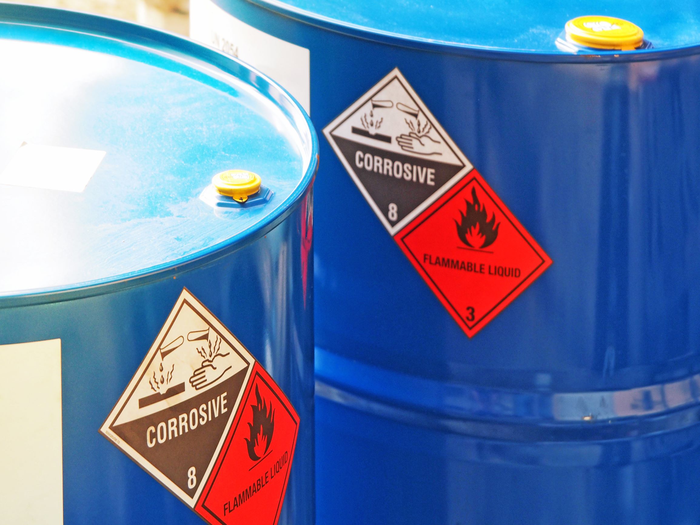 hazardous waste drums